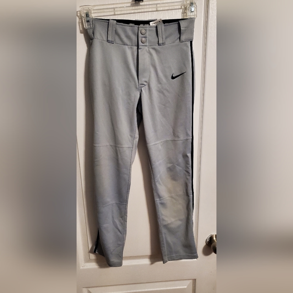 Nike Dri-fit Mens Size Medium Swingman Baseball Pants Gray Blue Baseball Pants